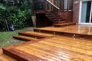 exterior home renovation on deck